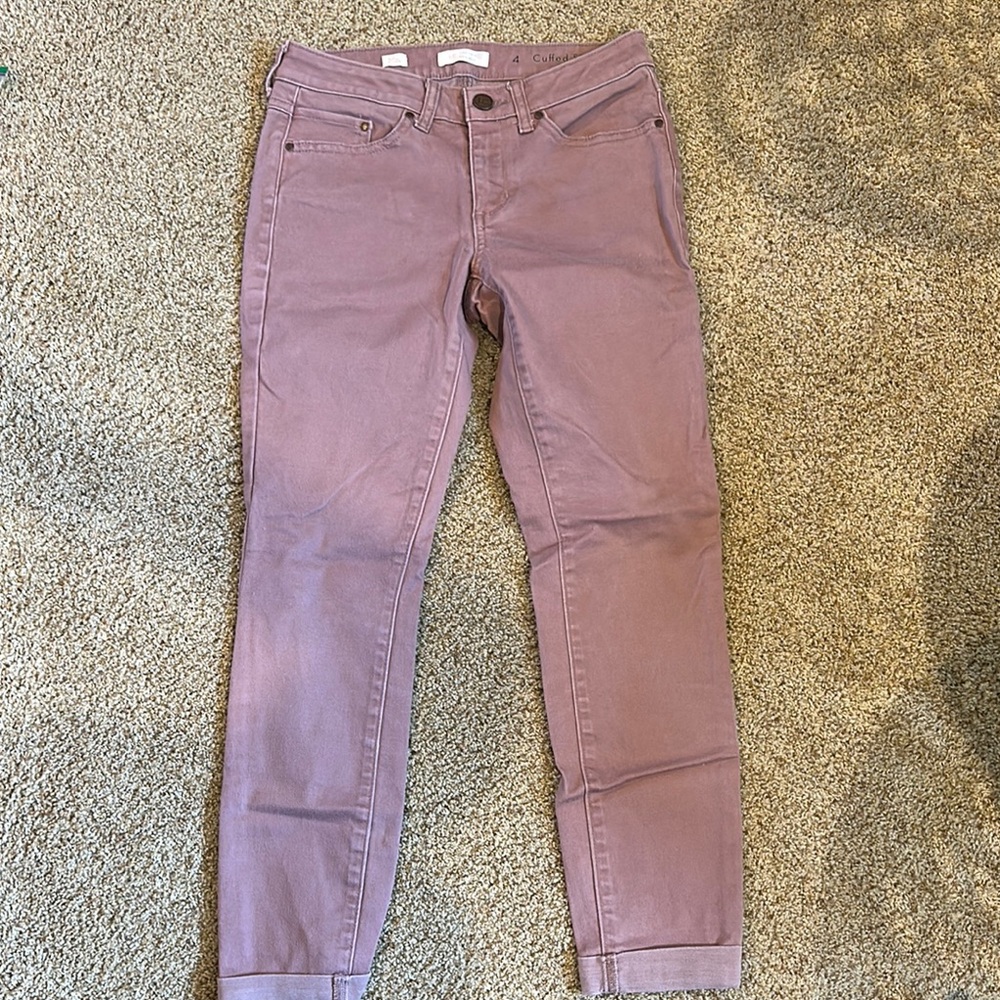 LC Lauren Conrad Women's Mauve Jeans